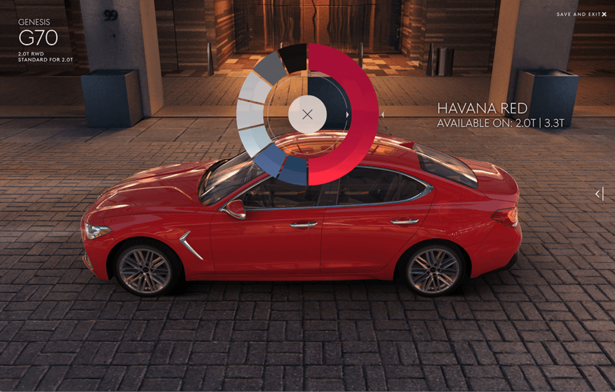 3D Car Configurator — Hyundai Genesis
